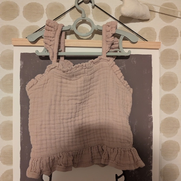 Jamie Kay Pink Ruffled Tank Top - Picture 2 of 2